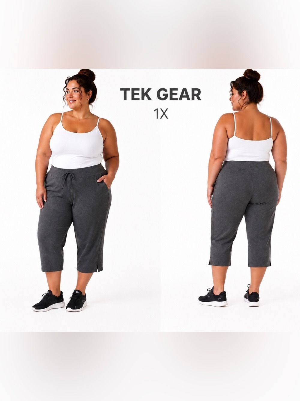 Tek Gear DryTek Essentials Capri Pants – mid rise Size 1X – NWT - Picture 1 of 15
